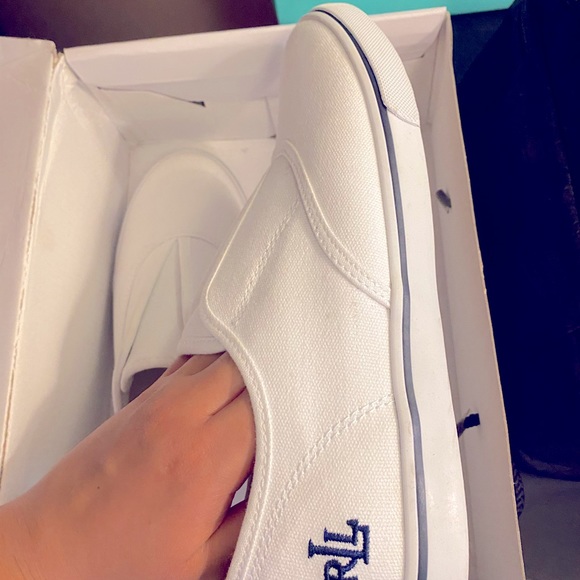 Ralph Lauren size 8 Slip on white shoes - Picture 7 of 7